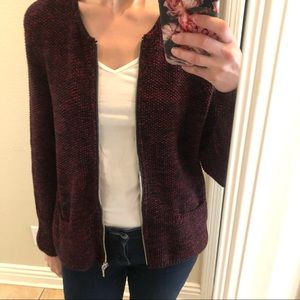 Sandro Paris Gisele Zip Cardigan